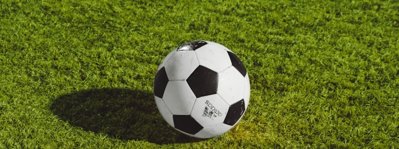 足球运动员在绿茵场上激烈比赛